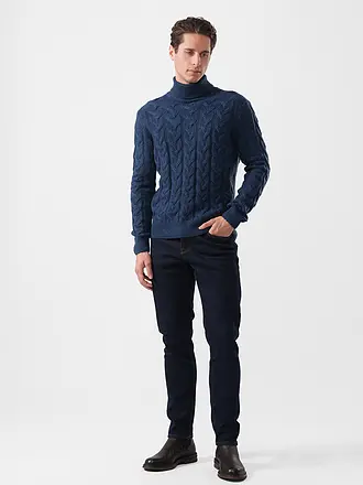 GRAN SASSO | Rollkragenpullover | blau